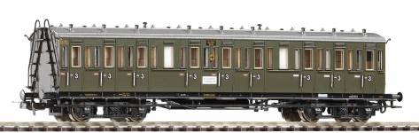 PIKO 53332 - H0 - Abteilwagen 3.Kl. C4 ohne Bremserhaus, DRG, Ep. II